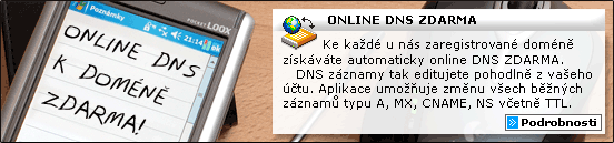 Online DNS ke každé doméně zdarma